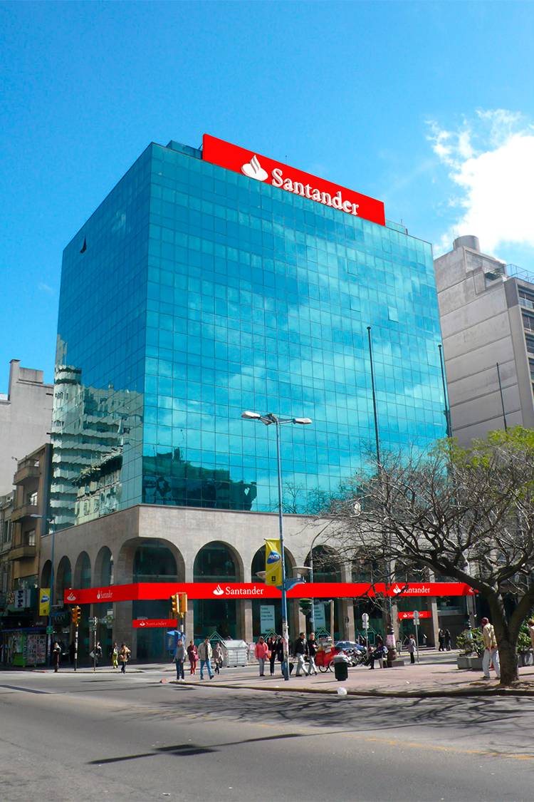 Banco Santander luminarias